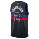 Camiseta Detroit Pistons Cade Cunningham 2 Statement Edition Negro Swingman para Hombre