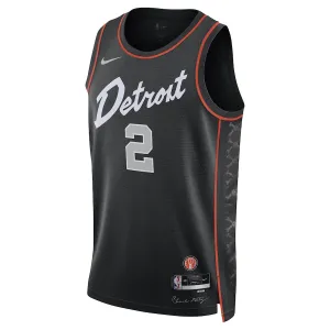 Camiseta Detroit Pistons Cade Cunningham City Edition 2023-24 Negro Swingman para Hombre