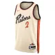 Camiseta Detroit Pistons Cade Cunningham City Edition 2024-25 Blanco Swingman para Hombre