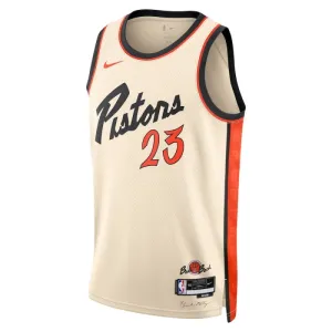 Camiseta Detroit Pistons Jaden Ivey City Edition 2024-25 Blanco Swingman para Hombre