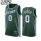 Camiseta Detroit Pistons jalen duren 0 City Edition 2022-23 Verde Swingman para Niño