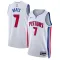 Camiseta Detroit Pistons Killian Hayes 7 Association Edition Blanco Swingman para Hombre