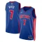 Camiseta Detroit Pistons Killian Hayes 7 Icon Edition Azul Swingman para Hombre