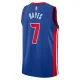 Camiseta Detroit Pistons Killian Hayes 7 Icon Edition Azul Swingman para Hombre