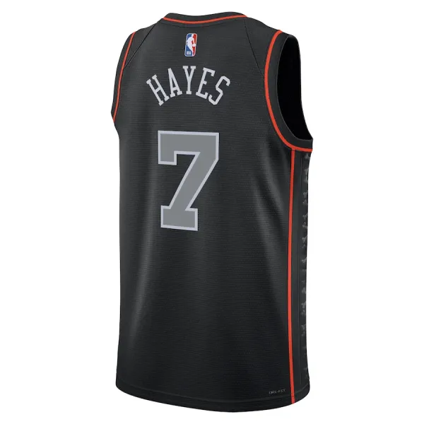 Camiseta Detroit Pistons Killian Hayes City Edition 2023-24 Negro Swingman para Hombre