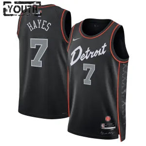 Camiseta Detroit Pistons Killian Hayes City Edition 2023-24 Negro Swingman para Niño