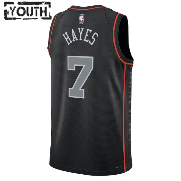 Camiseta Detroit Pistons Killian Hayes City Edition 2023-24 Negro Swingman para Niño