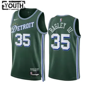 Camiseta Detroit Pistons Marvin Bagley III 35 City Edition 2022-23 Verde Swingman para Niño Camiseta Detroit Pistons Marvin Bagley III 35 City Edition 2022-23 Verde Swingman para Niño