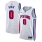 Camiseta Detroit Pistons Personalizada Association Edition Blanco Swingman para Hombre