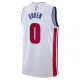 Camiseta Detroit Pistons Personalizada Association Edition Blanco Swingman para Hombre