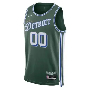 Camiseta Detroit Pistons Personalizada City Edition 2022-23 Verde Swingman para Hombre
