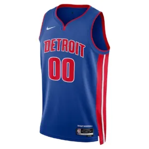 Camiseta Detroit Pistons Personalizada Icon Edition Azul Swingman para Hombre