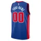 Camiseta Detroit Pistons Personalizada Icon Edition Azul Swingman para Hombre