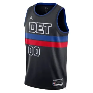 Camiseta Detroit Pistons Personalizada Statement Edition Negro Swingman para Hombre