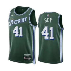 Camiseta Detroit Pistons Saddiq Bey 41 City Edition 2022-23 Verde Swingman para Hombre Camiseta Detroit Pistons Saddiq Bey 41 City Edition 2022-23 Verde Swingman para Hombre