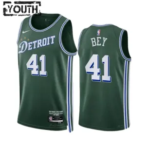 Camiseta Detroit Pistons Saddiq Bey 41 City Edition 2022-23 Verde Swingman para Niño Camiseta Detroit Pistons Saddiq Bey 41 City Edition 2022-23 Verde Swingman para Niño