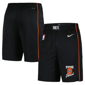Pantalones Detroit Pistons City Edition 2023-24 Negro Swingman para Hombre