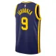 Camiseta Golden State Warriors Andre Iguodala 9 Statement Edition Azul Swingman para Hombre