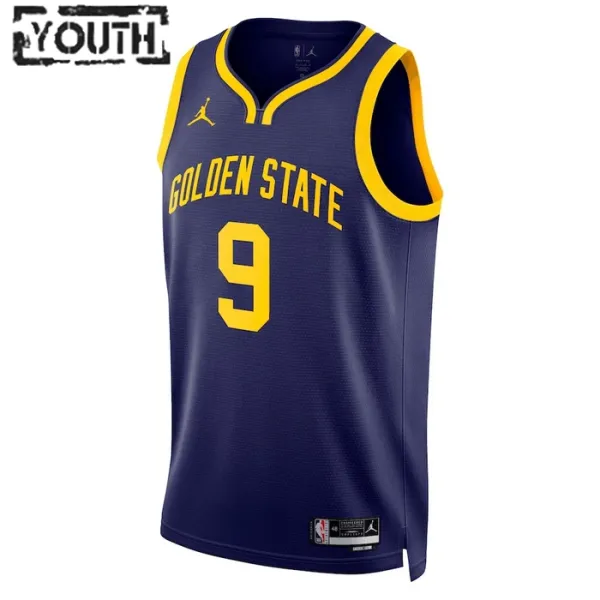 Camiseta Golden State Warriors Andre Iguodala 9 Statement Edition Azul Swingman para Niño