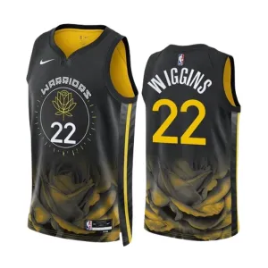 Camiseta Golden State Warriors Andrew Wiggins 22 City Edition 2022-23 Negro Swingman para Hombre Camiseta Golden State Warriors Andrew Wiggins 22 City Edition 2022-23 Negro Swingman para Hombre
