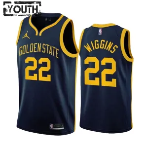 Camiseta Golden State Warriors Andrew Wiggins 22 Statement Edition Swingman para Niño