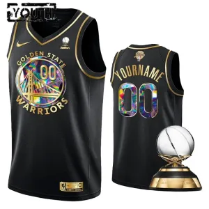 Camiseta Golden State Warriors Diamond Edition Personalizada Negro Swingman para Niño