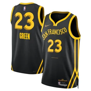 Camiseta Golden State Warriors Draymond Green City Edition 2023-24 Negro Swingman para Hombre