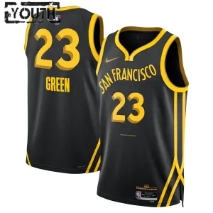 Camiseta Golden State Warriors Draymond Green City Edition 2023-24 Negro Swingman para Niño