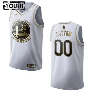 Camiseta Golden State Warriors Golden Edition Personalizada Blanco Swingman para Niño Camiseta Golden State Warriors Golden Edition Personalizada Blanco Swingman para Niño