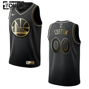 Camiseta Golden State Warriors Golden Edition Personalizada Negro Swingman para Niño Camiseta Golden State Warriors Golden Edition Personalizada Negro Swingman para Niño