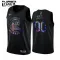 Camiseta Golden State Warriors HWC Iridescent Edition Personalizada Negro Swingman para Niño