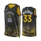 Camiseta Golden State Warriors James Wiseman 33 City Edition 2022-23 Negro Swingman para Hombre