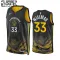 Camiseta Golden State Warriors James Wiseman 33 City Edition 2022-23 Negro Swingman para Niño