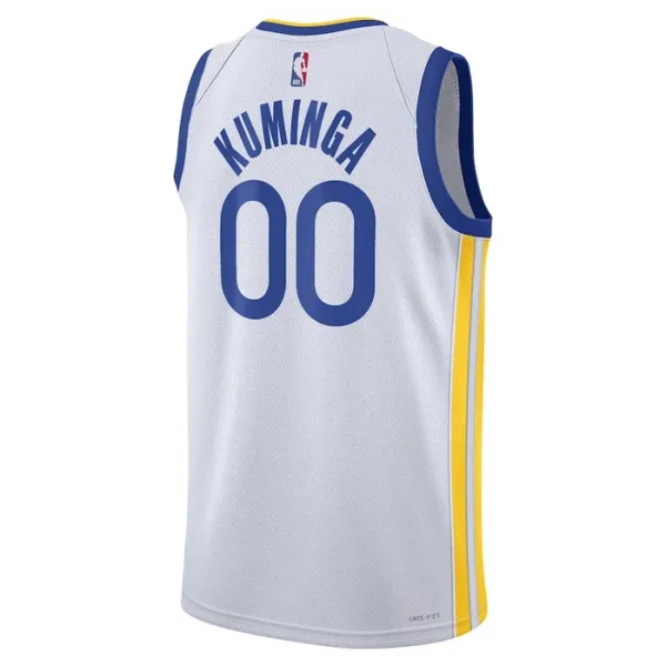 Camiseta Golden State Warriors Jonathan Kuminga 00 Association Edition Blanco Swingman para Hombre