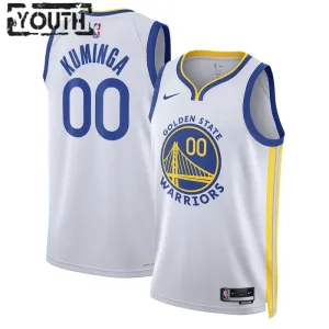 Camiseta Golden State Warriors Jonathan Kuminga 00 Association Edition Blanco Swingman para Niño