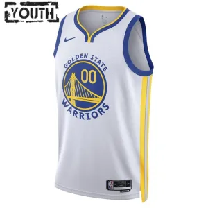 Camiseta Golden State Warriors Jonathan Kuminga 00 Association Edition Blanco Swingman para Niño