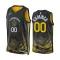 Camiseta Golden State Warriors Jonathan Kuminga 00 City Edition 2022-23 Negro Swingman para Hombre