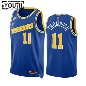 Camiseta Golden State Warriors Klay Thompson 11 Classic Edition 2022-23 Azul Swingman para Niño