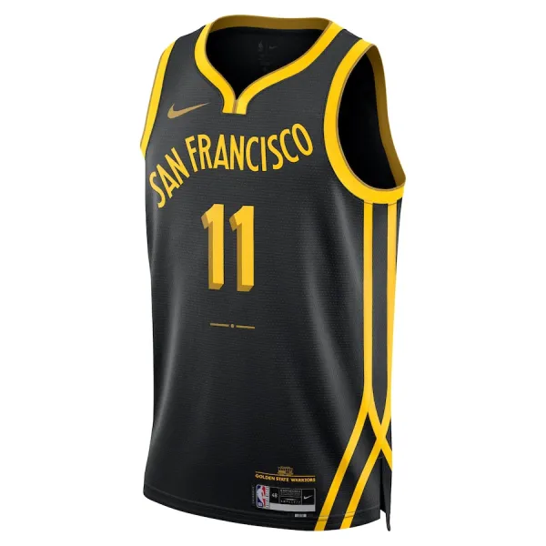 Camiseta Golden State Warriors Klay Thompson City Edition 2023-24 Negro Swingman para Hombre