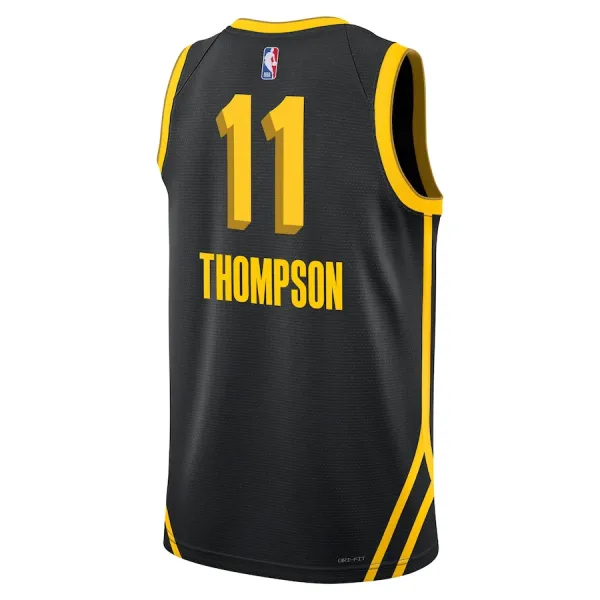 Camiseta Golden State Warriors Klay Thompson City Edition 2023-24 Negro Swingman para Hombre