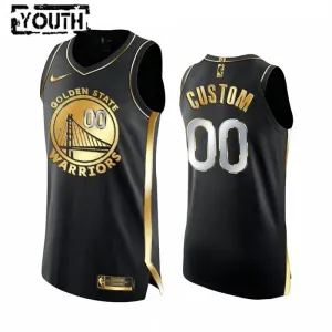 Camiseta Golden State Warriors Limited Golden Edition Personalizada Negro Swingman para Niño Camiseta Golden State Warriors Limited Golden Edition Personalizada Negro Swingman para Niño