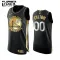 Camiseta Golden State Warriors Limited Golden Edition Personalizada Negro Swingman para Niño