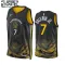 Camiseta Golden State Warriors Patrick Baldwin JR 7 City Edition 2022-23 Negro Swingman para Niño