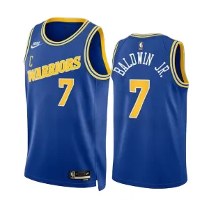 Camiseta Golden State Warriors Patrick Baldwin JR 7 Classic Edition 2022-23 Azul Swingman para Hombre