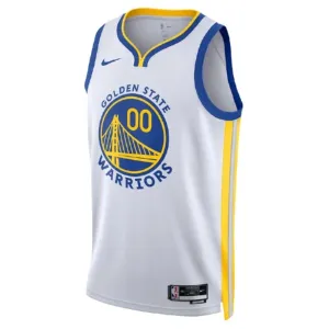Camiseta Golden State Warriors Personalizada Association Edition Blanco Swingman para Hombre