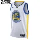 Camiseta Golden State Warriors Personalizada Association Edition Blanco Swingman para Niño