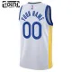 Camiseta Golden State Warriors Personalizada Association Edition Blanco Swingman para Niño