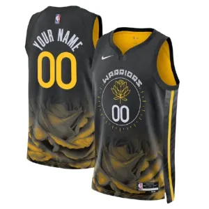 Camiseta Golden State Warriors Personalizada City Edition 2022-23 Negro Swingman para Hombre