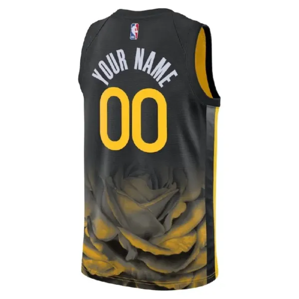 Camiseta Golden State Warriors Personalizada City Edition 2022-23 Negro Swingman para Hombre