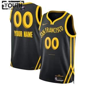 Camiseta Golden State Warriors Personalizada City Edition 2023-24 Swingman para Niño
